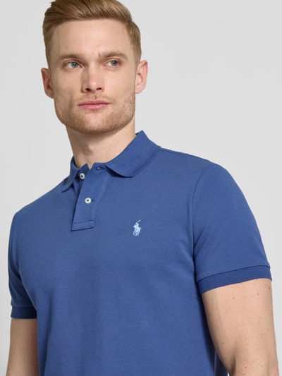 Polo Ralph Lauren Poloshirt mit Label-Stitching Petrol 3