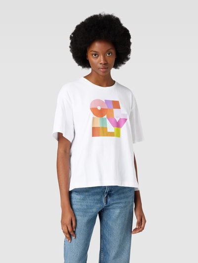 Oilily T-shirt z nadrukiem z napisem model ‘TOMLIN’ Biały 4