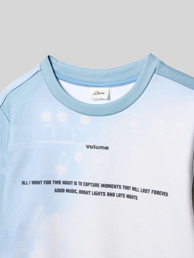 s.Oliver RED LABEL Regular fit sweatshirt van katoenmix Bleu - 2