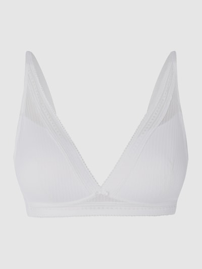 Esprit Soft-BH aus Mesh und Spitze - wattiert  Weiss 2