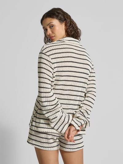 Gina Tricot Sweter z dzianiny z dekoltem w serek Écru 5
