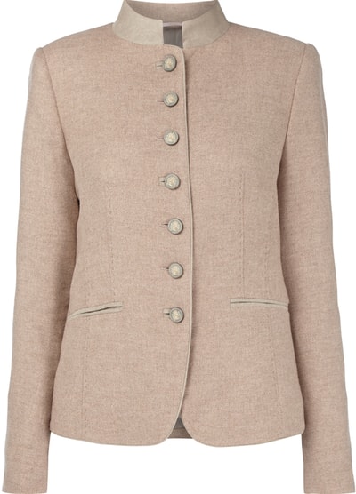 FUPODD Damen Wintermantel Elegant Lang - Business Blazermantel Mit Stehkragen