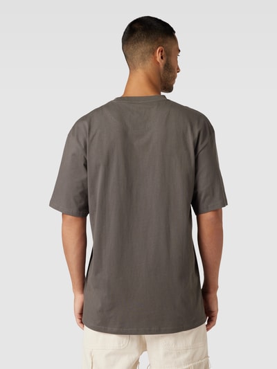 KARL KANI T-shirt met labelstitching Donkergrijs - 5