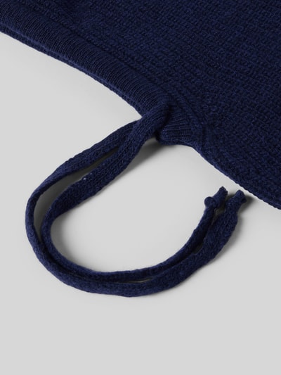 Armedangels Mütze aus reiner Wolle Modell 'DEAATA' Dunkelblau 2