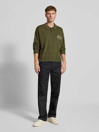 ANOTHER COTTON LAB Strickpullover mit Kentkragen Hellgruen 1