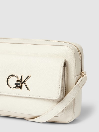 CK Calvin Klein Schoudertas met structuurmotief Ecru - 3