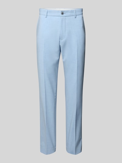 s.Oliver BLACK LABEL Regular Fit Anzughose in Flammgarnoptik Hellblau 2