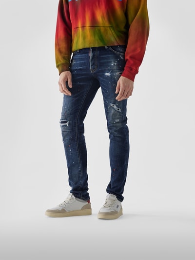 Dsquared2 Mid Rise Jeans im Straight Fit Jeansblau Melange 4