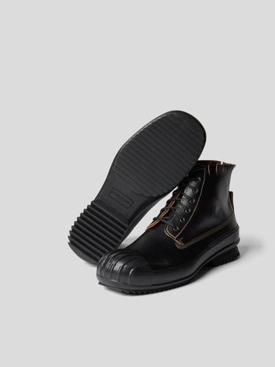 Maison Margiela Schnürboots aus Leder Black 6