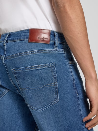 Pepe Jeans Straight Fit Jeans aus Baumwoll-Mix Modell 'CASH' Jeansblau 3