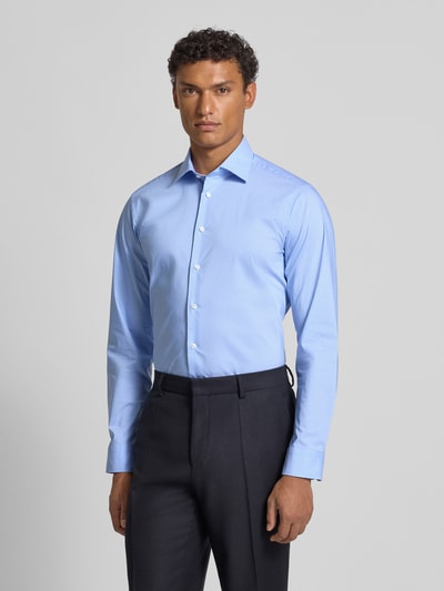 Christian Berg Men Regular fit vrijetijdsoverhemd met kentkraag Bleu - 4