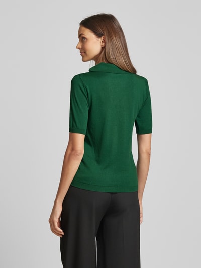 Weekend Max Mara Gebreid shirt met V-hals, model 'RONCOLO' Smaragdgroen - 5