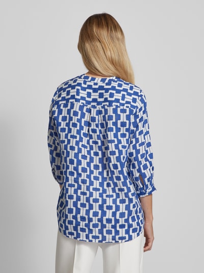 Seidensticker Linnen blouse met 3/4-mouwen, model 'Washer!' Blauw - 5