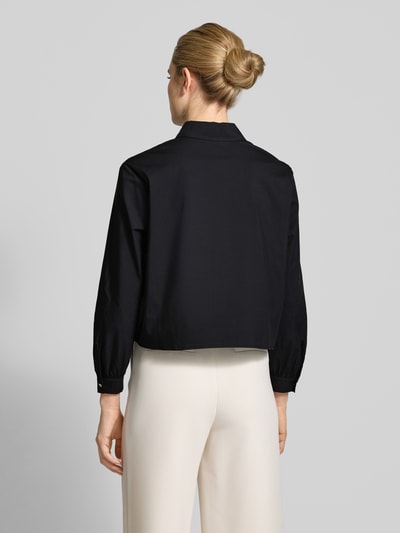 More & More Bluzka koszulowa o pudełkowym kroju z mieszanki bawełny Czarny 5