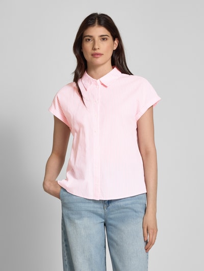 Tom Tailor Denim Loose fit blouse van puur katoen  Roze - 4