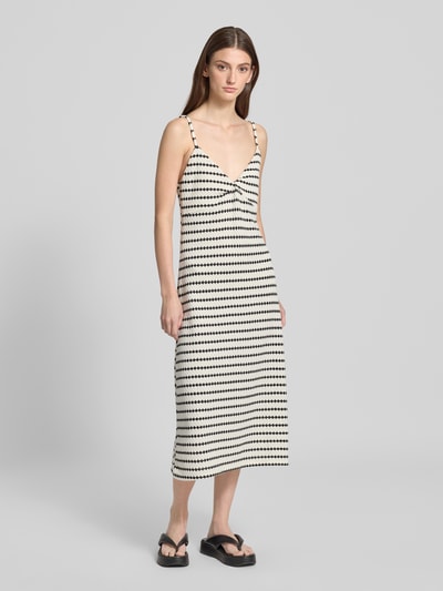 Only Nauwsluitende vrijetijdsjurk met katoen, model 'EVA' Offwhite - 1