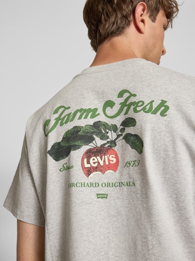 Levi's® T-Shirt mit Label-Print Hellgrau Melange 3