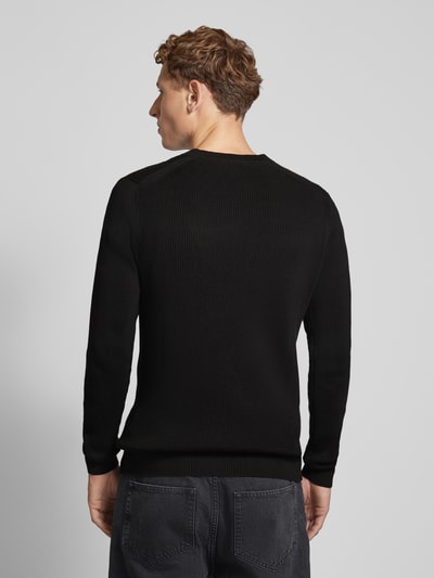 Calvin Klein Jeans Gebreide pullover met labelbadge Zwart - 5