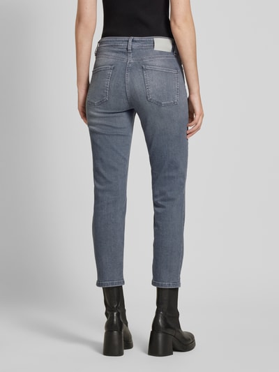 Cambio Bootcut jeans met siersteentjes, model 'PIPER' Lichtgrijs - 5