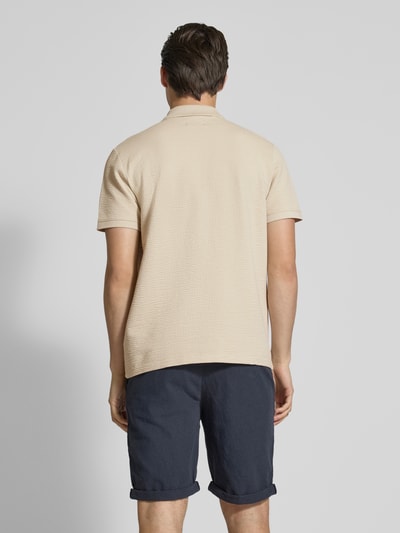 MCNEAL Poloshirt mit kurzem Reißverschluss Beige 5