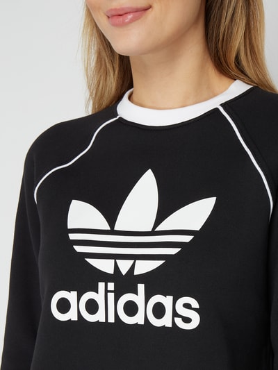 adidas Originals Bluza o pudełkowym kroju z nadrukami z logo  Czarny 3