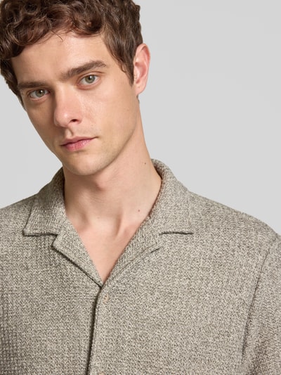 Calvin Klein Jeans Relaxed fit vrijetijdsoverhemd met reverskraag Taupe - 3