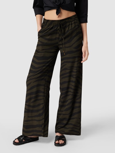 Lauren Ralph Lauren Stoffhose mit Animal-Print Oliv 4