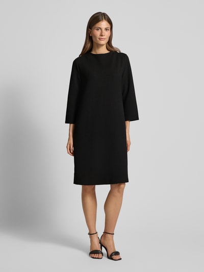 Street One Knielanges Kleid mit Strukturmuster BLACK 4