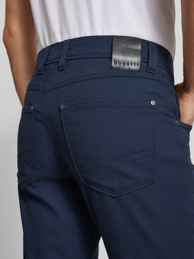 bugatti Stoffhose im 5-Pocket-Design Modell 'CORDOBA' Blau Melange 3