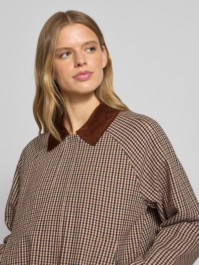 Only Bluzon o kroju regular fit z czystej bawełny model ‘MANILLA’ Średniobrązowy 3