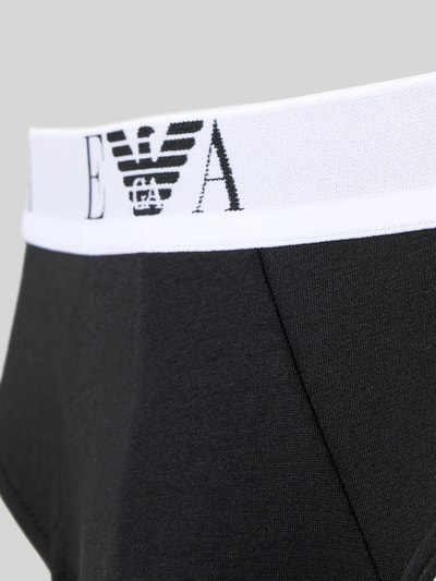 Emporio Armani Slip mit elastischem Logo-Bund im 3er-Pack Black 2