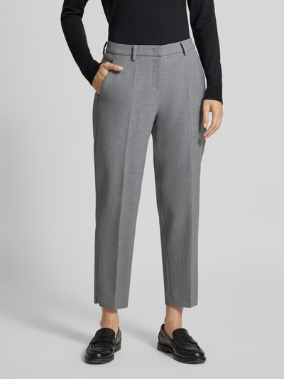 Cambio Stoffhose mit Bügelfalte Modell 'KRYSTAL' Hellgrau Melange 4
