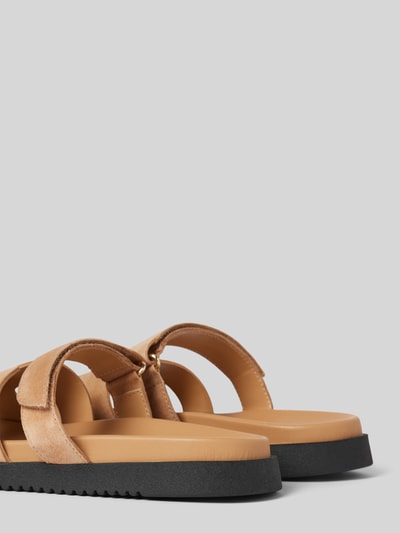 Steve Madden Slippers met klittenband, model 'MISSILE' Zand - 2