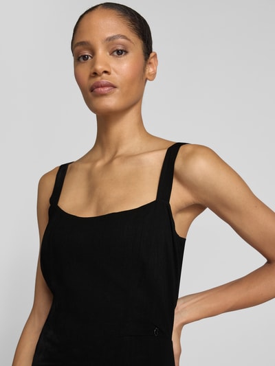 Guess Maxikleid mit Karree-Ausschnitt Modell 'FLEUR' BLACK 3
