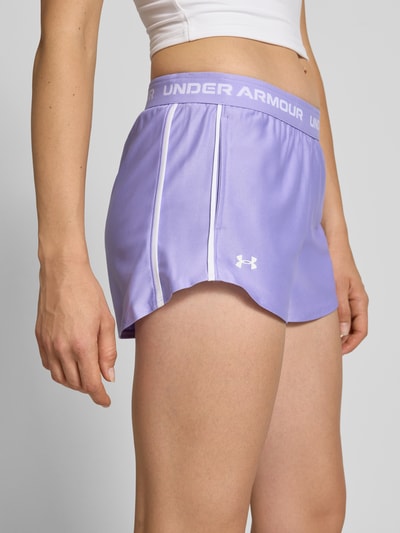 Under Armour Korte broek met elastische band en logo Lila - 3