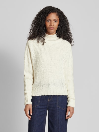 Rich & Royal Gebreide pullover met ronde hals Offwhite - 4