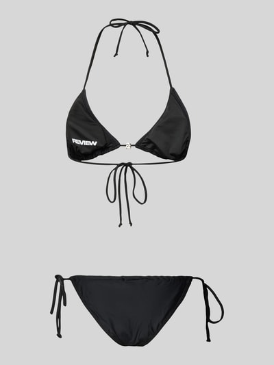 Review Bikini im unifarbenem Design Black 3