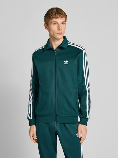 adidas Originals Sweatjacke mit Label-Stitching Dunkelgruen 4