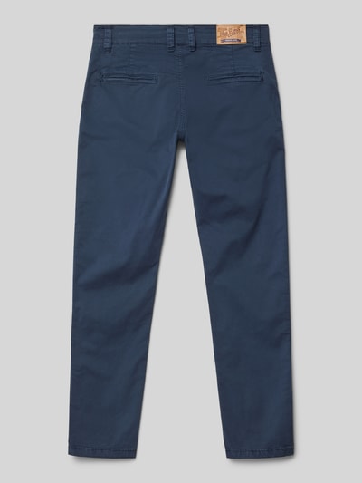 Blue Effect Skinny fit chino met labelpatch, model 'NORMAL' Marineblauw - 3