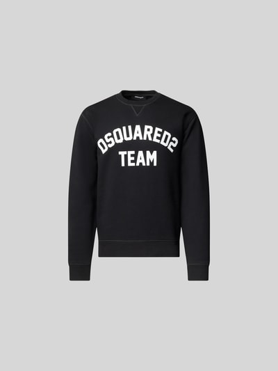 Dsquared2 Sweatshirt mit gerippten Abschlüssen Black 2