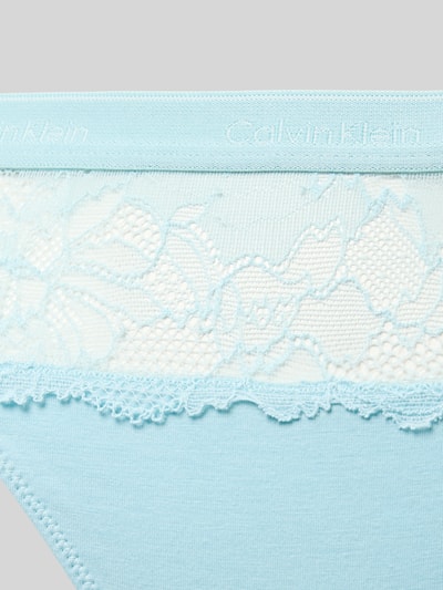 Calvin Klein Underwear String mit Spitzenbesatz Aqua 2