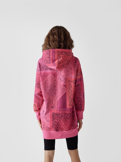 Kenzo Oversized Hoodie mit Paisley-Dessin Fuchsia 5