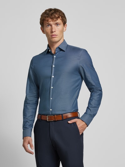 Jake*s Koszula biznesowa o kroju Super Slim Fit z kołnierzykiem typu kent Błękitny 4