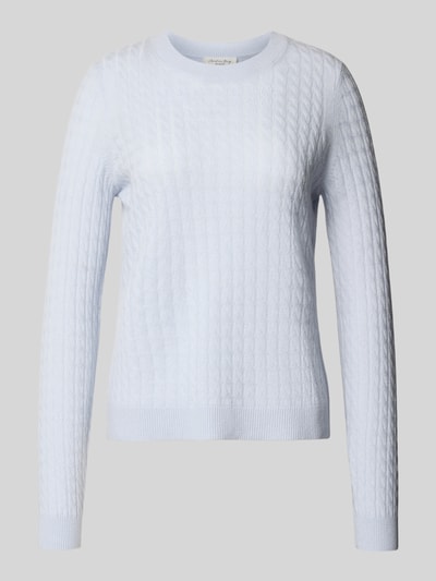 Christian Berg Woman Strickpullover aus reinem Kaschmir Hellblau 2