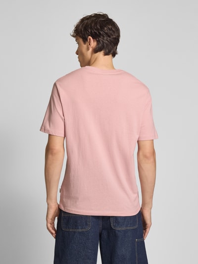 Pepe Jeans T-shirt o kroju regular fit z czystej bawełny Różowy 5