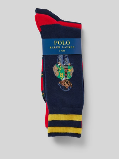 Polo Ralph Lauren Underwear Socken mit Logo-Stitching im 2er-Pack Marine 3