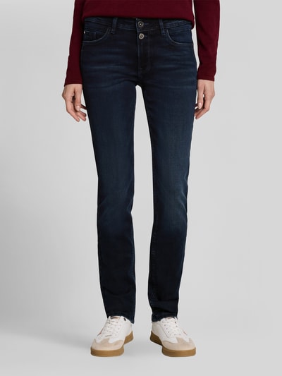 Tom Tailor Straight Fit Jeans mit Dark-Wash-Look Dunkelblau 4