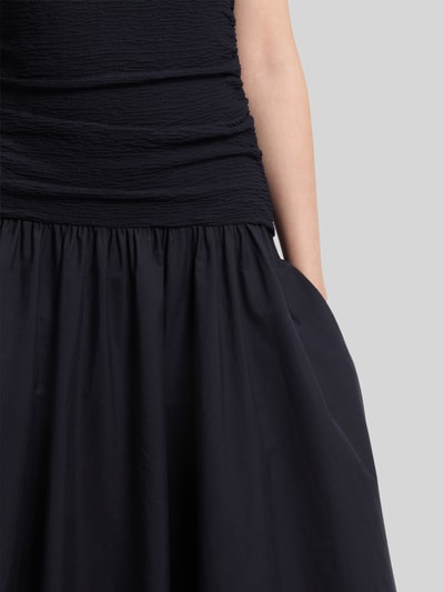 BOSS A-Linien Freizeitkleid aus Viskose-Mix  Marine 6