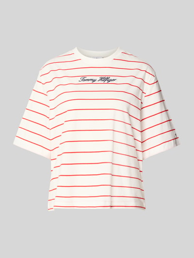 Tommy Hilfiger Regular Fit T-Shirt aus reiner Baumwolle Rot 1