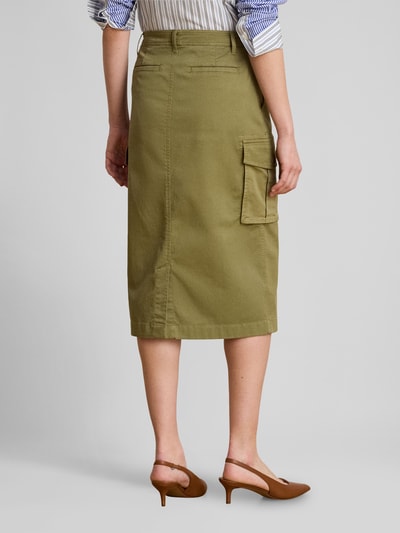 Lauren Ralph Lauren Schmaler Midi-Rock aus Baumwoll-Mix Khaki 5